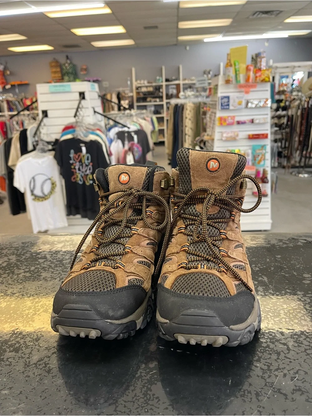 Merrell Men's Moab 3 Mid Waterproof Brown and Black Hiking Boots